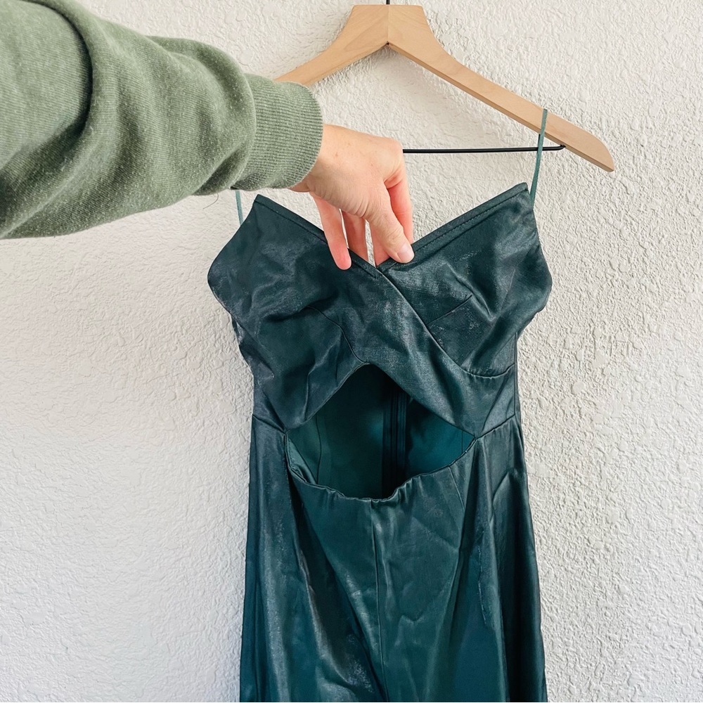 About Us Green Shine Jumpsuit - Picture 4 of 13